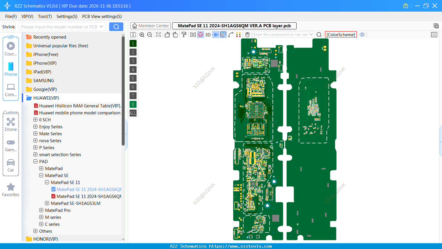 MatePad SE 11 2024-SH1AGS6QM VER.A PCB Layer